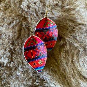 Faux Leather Earrings